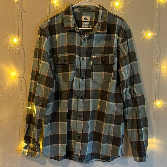 Quiksilver Plaid Button Down Shirt​​​​ - Picture 1 of 3